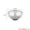 Filtro de fregadero de cocina, filtro de fregadero de acero inoxidable para el hogar, malla de filtro para alcantarillado, lavabo para lavar verduras, antibloqueo de residuos, red universal