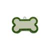Etiqueta Popular Antiperdida para Perro de Aleación de Zinc Transfronteriza Forma de Hueso con Brillo Colgante para Collar de Mascota Gato Etiqueta Pequeña