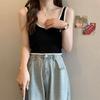 Terno de Outono Feminino 2025 Novo Nicho Suspensórios + Cardigan Pequeno Perfume Moda Esportiva Sexy Conjunto de Duas Peças