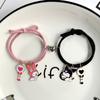 Pulsera de Pareja Melody Culomi Par para Novia Estuche Pequeño de Cuero Pulsera de Atracción Magnética para Mejor Amiga Diadema Mujeres