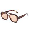 Nuevas Gafas de Sol Irregulares de Doble Puente Europeas y Americanas para Mujer Estilo Retro Transfronterizas Gafas de Sol de Celebridad Cyber para Hombre Gafas de Sol Anti-UV
