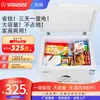 Camión Refrigerador SNOWSEA Uso Doméstico Doble Uso Pequeño Congelador de Cofre Refrigerado Congelado Gran Capacidad Ahorrador de Energía Refrigerador de Coche