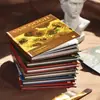 Día Hermoso Libro Pequeño Pintura al Óleo Serie Álbum Antiguo Tema Pintura Famosa Diario Material DIY Base de Decoración Papel 96 Hojas 6 Diseños