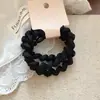 Conjunto de Três Peças de Cordão Elástico de Tecido com Fio para Prender o Cabelo, Corda de Cabelo Fashion e Estilosa, Tiara, Acessório de Cabelo para a Nuca para Meninas