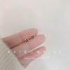 Pendientes de flor retro para fans de la literatura, pendientes simples de temperamento con flor de cinco pétalos pequeños, pendientes de plata 925 para mujer, venta al por mayor