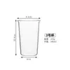 Estilo Ins Simples Copo de Água de Vidro Borossilicato Grande Capacidade Copo Alargado Copo para Café Latte Copo para Chá de Frutas Copo para Bebidas Frias