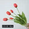 Buquê de Tulipas Artificiais de Alta Qualidade com Toque Macio de Borracha Realista Cena Arranjo Exibição Decoração Floral Paisagismo Flores Artificiais