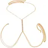 Joyería de Venta Caliente Transfronteriza Europea y Americana, Bikini Sexy de Playa de Moda con Cuello Halter Cadena para la Cintura Accesorios para la Cintura Cadena Corporal de Pedrería para Mujer