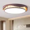 Lámpara de techo para sala de estar estilo medieval, nuevo modelo 2026, lámpara de comedor estética estilo Song, accesorios de iluminación con veta de madera de nogal, paquete completo para toda la casa