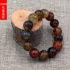 Pulseira de Ágata com Padrão de Dragão Pavão de Pedra Círculo Único para Homens e Mulheres Estilo Coreano Pulseira de Contas para Casais Contas Coloridas de Buda Pulseira Atacado Brinquedos Culturais