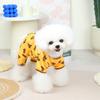 2022 Bear Bag Belly Four-Legged Pants Cotton Face Cloth Printed Lining Dog Clothes Warm in Autumn and Winter