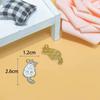 Gato Transfronterizo Aleación Goteo de Aceite DIY Accesorios Hechos a Mano Anime Chica Dulce Regalo de Vacaciones Colgante Pulsera Venta al por Mayor
