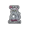 Broche de Metal com Impressão UV Desenho de Gato Engraçado Slogan em Inglês Meme da Internet Autodepreciativo Pequeno Presente