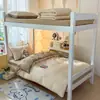 Conjunto de cama minimalista estilo nórdico com borda de concha, conjunto de quatro peças com fronhas e lençol para dormitório estudantil, conjunto de três peças para cama de solteiro de faculdade
