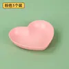Plato Espesado con Forma de Corazón de Paja de Trigo para Escupir Huesos Plato de Huesos de Mesa Plato de Frutas Plato de Frutas Secas Plato para Frutos Secos, Dulces, Caramelos