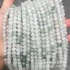 Contas espalhadas verdes iceberg naturais Tianshan gelo esmeralda jade contas redondas jade de bambu jade jade faça você mesmo acessórios para pulseiras com miçangas