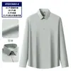 Camisa de lino de manga larga para hombre, ropa de trabajo casual de algodón y lino, camisa blanca para primavera y verano, venta al por mayor a medida