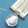 Nuevo Colgante de Buda Maitreya de Calcedonia Blanco Hielo, Moderno, Versátil, Lujo Ligero, Textura de Alta Calidad 8106