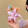 Ilha Brilhante~ Pente de Cabelo Flor Rosa Vermelha Super Etéreo para Mulheres, Estilo Férias Pente de Cabelo para Sessão de Fotos na Praia Flor de Cabelo