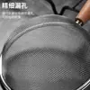 Acero inoxidable oreja puntiaguda mango de madera colador pequeño casero cocina leche de soya jugo filtro de residuos de té herramientas de repostería tamiz para harina