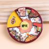 Stickers Rotatorios para Refrigerador de Ciudad Turística de China al por Mayor Atracciones de Comida Fijas Plato Giratorio de Madera Magnéticos Giratorios