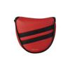 Funda Doble Barra para Putter de Golf Impermeable Material PU Interior de Felpa Hebilla Magnética Forma de L Semicircular Cuadrada Funda para Cabeza de Palo