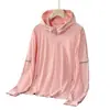 Roupas de Proteção Solar 2026 para Homens e Mulheres, Seda de Gelo, Leve, Respirável, Jaqueta de Pele UPF50+ com Capuz, Compra Transfronteiriça, UPF50+