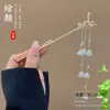 Pasador de Sándalo Negro para Mujer, Accesorio para el Cabello Fresco y Elegante, Pasador de Flor de Magnolia, Adorno para el Cabello Estilo Antiguo Qipao, Pasador Diario para Peinados Recogidos