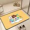 Alfombra linda de dibujos animados alfombra de tierra de diatomeas para baño absorbente resistente a las manchas felpudo para puerta de inodoro alfombrilla antideslizante para suelo alfombrilla de suelo venta al por mayor