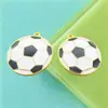 Nuevo aleación goteo de aceite 25*28mm aleación plata antigua fútbol y voleibol colgante goteo de aceite plata antigua accesorios de joyería