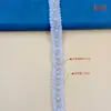 Nuevo Más Vendido 1.5cm Estilo Tweed Malla Perla Cristal Código de Barras DIY Accesorios para Escote Cinta Adhesiva Accesorios para Ropa