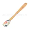 Espátula multifuncional para pasteles de cocina, mango de madera para hornear, cuchillo mezclador, herramienta, raspador de silicona de dibujos animados, molde, venta al por mayor de utensilios de cocina