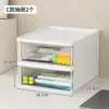 Caja de almacenamiento con cajones para tablero de clavijas de escritorio, soporte de exhibición de tarjetas con ganchos DIY, caja organizadora de artículos para estación de trabajo de estudiante