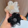 Accesorios para el Cabello de Acrílico Flor para la Cabeza de Verano Estilo Coreano Girasol Bola de Malla Pinza para el Pelo Pinza Grande para Cola de Caballo Pinza de Disco para el Cabello
