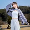 Ropa de Verano Estilo Chino de Nailon Hielo Seda Protección Solar para Ciclismo con Protección UV y Mangas Sombra