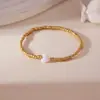 Pulsera Nueva de Bolitas Pequeñas Doradas 2025 para Mujer Chapada en Cobre Oro Real 18K Corazón Luna Suministro Transfronterizo Venta al por Mayor