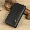 Explosões do TikTok Atualização e Aumento de Capacidade Bolsa de Mão Masculina em Couro Genuíno Couro Crazy Horse Porta-Cigarros Celular Carteira Clutch Peça Única