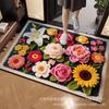 Nueva Alfombra de Diatomeas Tejida de Lana Resistente al Viento Alfombrilla para Baño Absorbente Alfombrilla para Pies de Inodoro Entrada Antideslizante Resistente al Desgaste Resistente a la Suciedad