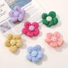 Estilo coreano para niños, hilo de algodón para bebé, flor tejida a crochet, accesorios de flores pequeñas, bricolaje, tocado para niñas, accesorios para el cabello, material para diadema al por mayor