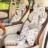 Apoio de Cabeça e Lombar para Carro Transfronteiriço, Almofada Criativa com Estampa de Leopardo para Decoração Interna de Carro, Almofada Confortável e de Alta Qualidade para Pescoço de Carro