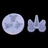 Molde de silicona con forma de unicornio y ratón de espejo, para hacer manualidades creativas, para fundas de teléfono, llaveros, accesorios de decoración