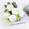 Natal, Halloween, Outono Seleção Amazon Botão de Chá Rosas Enfeites, Flores Artificiais Decorativas, Decoração de Casa