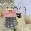 Tops de Verano para Niñas Estilo Coreano Chaleco Corto 25 Nuevo Estilo Algodón Elástico para Niños Camiseta Interior de Tirantes que Muestra el Ombligo