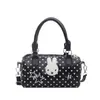 Bolso Nuevo de Puntos Estrellas Orejas de Conejo Bolso Cruzado para Mujer Estilo Coreano Lindo Nicho Moda Bolso de Hombro