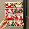 Acessórios de Cabelo de Natal Estilo Floresta Presépio Grampo de Cabelo Orelhas de Galho Fofas para Crianças Acessórios de Tiara Pequenos Grampos Acessórios de Cabelo