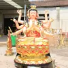1m Estátua de Doom Yuanjun Doujin Minjun Resina Fibra de Vidro Estátua de Buda Adoração ao Templo 1,46m 1,8m