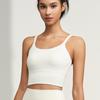 Camisola de Estilo Europeo y Americano Transfronteriza con Doble Tirante, Hermoso Espalda, Sujetador Deportivo de Yoga, Sujetador Deportivo con Copas Totalmente Fijas, Alta Elasticidad, Secado Rápido