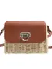 Bolsa Cuadrada Pequeña de Alta Gama 2026, Bolso Cruzado, Bolso Tejido de Hombro, Bolso de Playa para Vacaciones, Bolso de Paja Versátil para Mujer