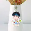 TOP Landing Junior Su Xinhao Acrílico Blanco Llavero Doble Cara Colgante para Bolsa Colgante para Bolsa Estrella