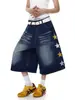 Jeans Afinando Soltos Calças de Perna Larga 2026 Moda de Comércio Jeans Retro Americano com Bordado de Estrela para Homens e Mulheres